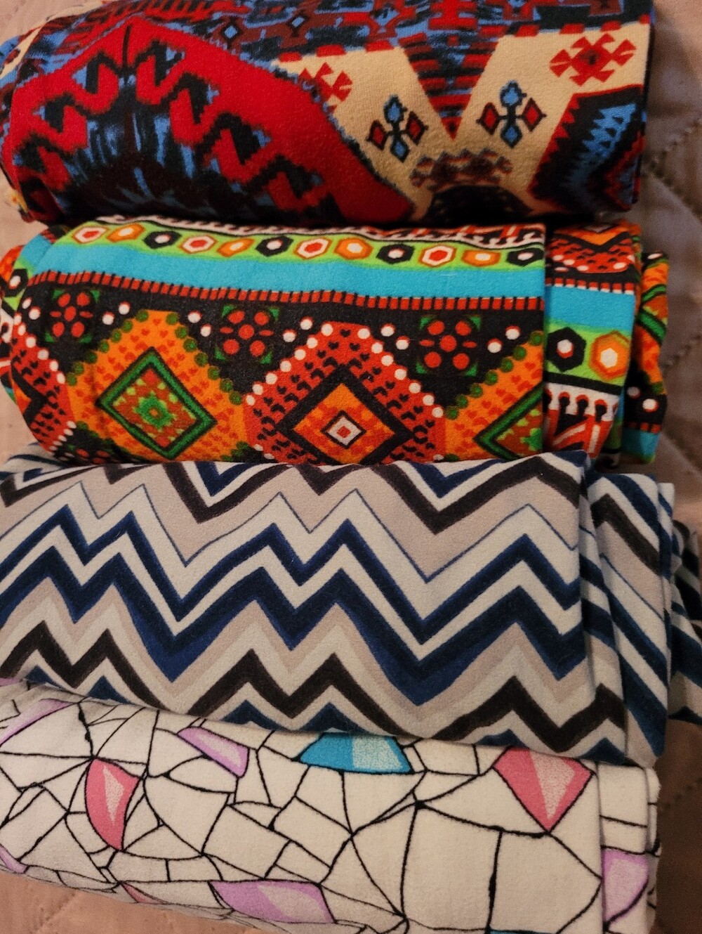 4 Pair Multi-Pattern Legging All One Size